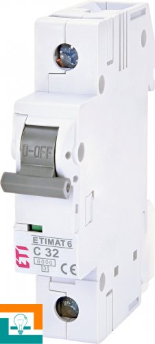 ETI Etimat 6kA AC C 32А 2141519 Выключатель автоматический 1-полюсный 