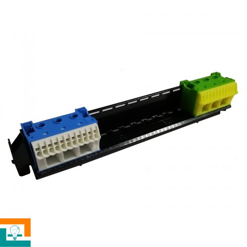 ДЕРЖАТЕЛЬ клемм 11*N+11*PE/3*N+3*PE Hager VZ461 для щитов Volta