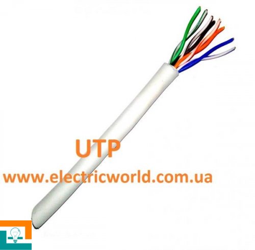 Вита пара c.5е кабель імпортний UTP (CCA) 4PR 24AWG
