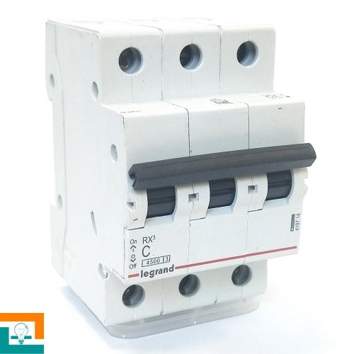 RX3 C 63A 419714 Legrand 4.5kA выключатель автоматический 3-полюсный