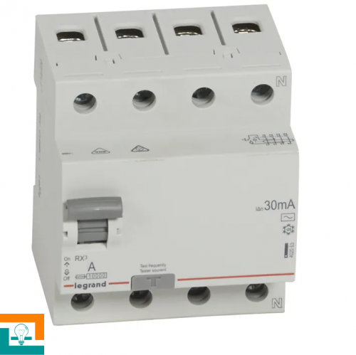 Диференційне реле 4-полюсне RX3 AC-25/0,03А 402062 Legrand