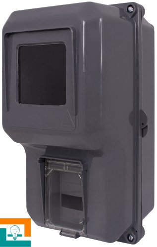 КОРПУС пластиковий навісний під 1-фазний лічильник E.Next e.mbox.stand.plastic.n.f1 s0110001
