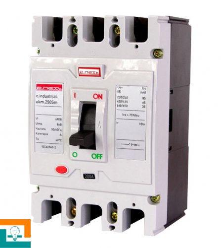 ВЫКЛЮЧАТЕЛЬ АВТОМАТИЧЕСКИЙ 3-полюсный 160А E.Next 65kA e.industrial.ukm.250Sm.160 i0650014