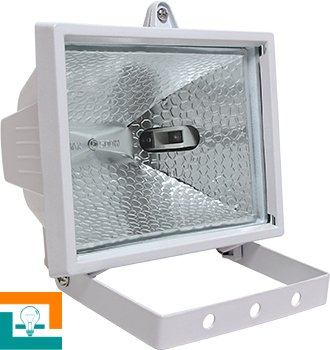 Светильник l003003 e.halogen.500.white 500Вт белый прожектор E.next