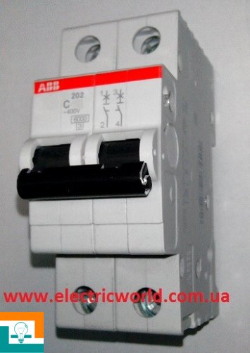 ВЫКЛЮЧАТЕЛЬ АВТОМАТИЧЕСКИЙ 2-п Abb 6kASH202 C 63А 2CDS212001R0634