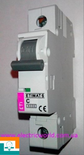 ETI Etimat 6kA AC C 50А 2141521 Выключатель автоматический 1-полюсный