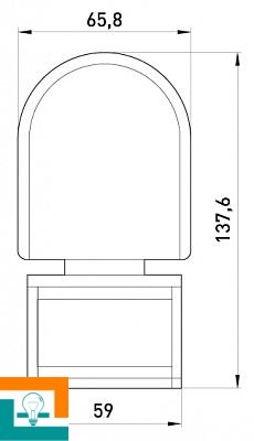 Датчик движения инфракрасный белый IP44 E.Next e.sensor.pir.10F.white 180* s061004