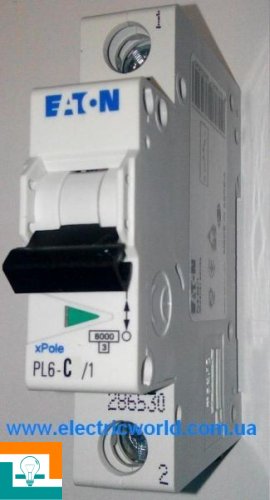 PL4 C 32А 293127 EATON 4,5kA выключатель автоматический 1-полюсный