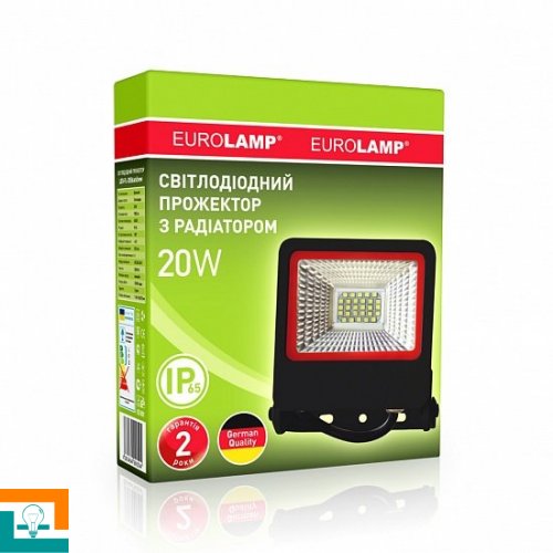 ПРОЖЕКТОР LED SMD ELamp IP65 35000h 20W/6500K LED-FL-20(black)new 1800Lm